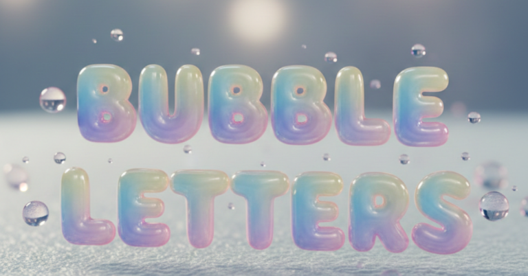 Bubble Letters: Guide to Alphabets, Fonts & Graffiti Styles