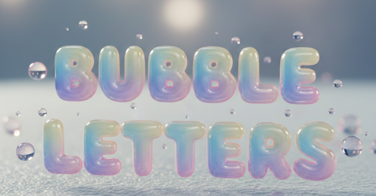 Bubble Letters: Guide to Alphabets, Fonts & Graffiti Styles