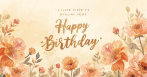 100 Heart Touching Birthday Wishes for Sister That She’ll Always Remember