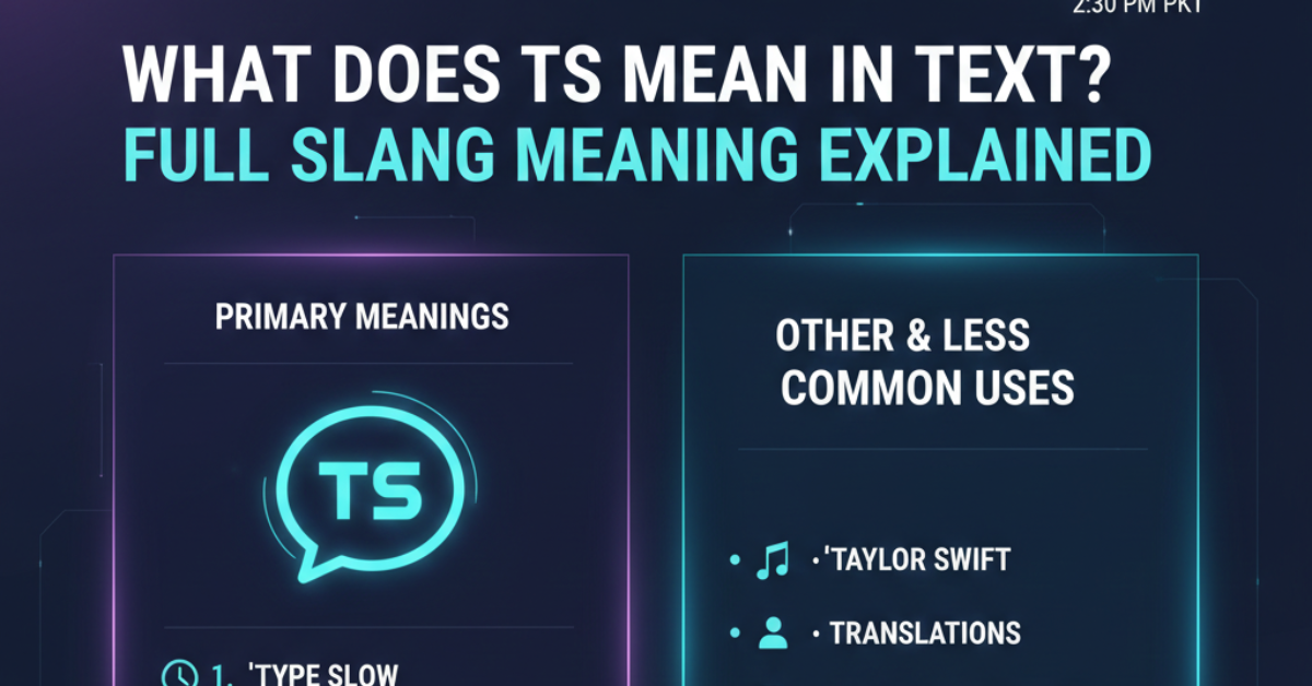 What Does TS Mean in Text? Full Slang Meaning Explained
