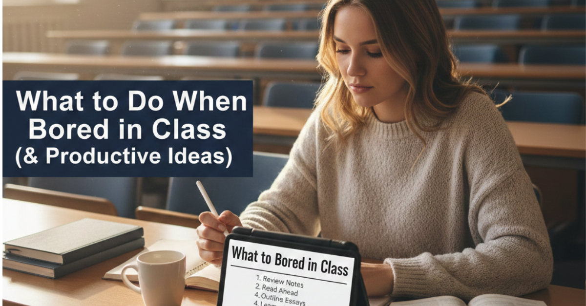 What to Do When Bored in Class (Smart & Productive Ideas)
