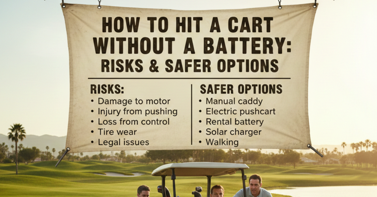 How to Hit a Cart Without a Battery: Risks & Safer Options