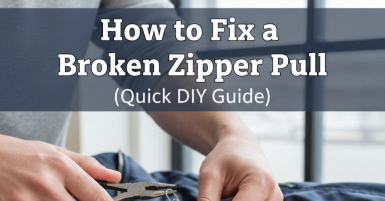 How to Fix Broken Zipper Pull (Quick DIY Guide)