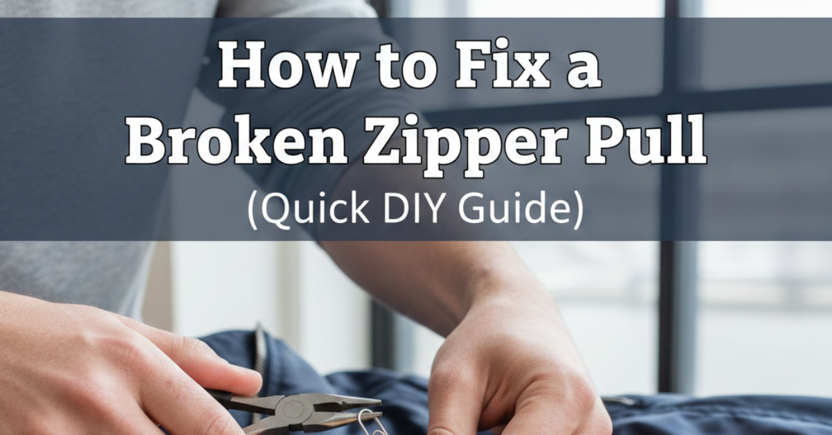 How to Fix Broken Zipper Pull (Quick DIY Guide)
