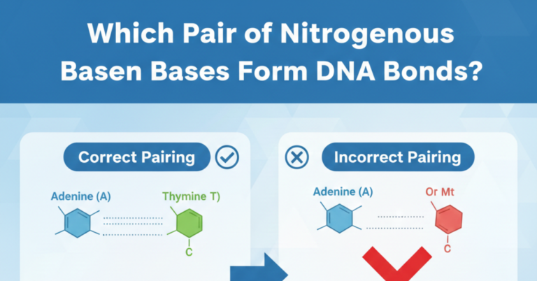 Which Pair of Nitrogenous Bases Form DNA Bonds?