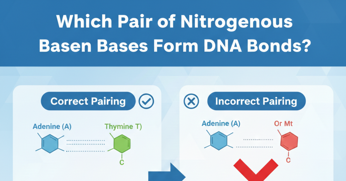 Which Pair of Nitrogenous Bases Form DNA Bonds?