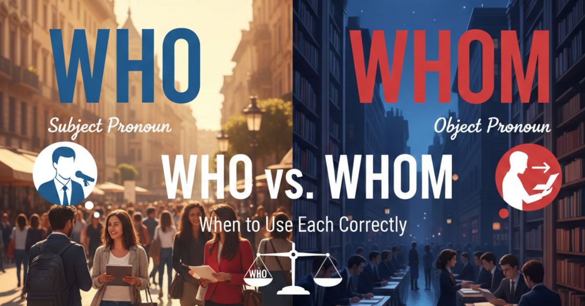 Who vs. Whom: When to Use Each Correctly