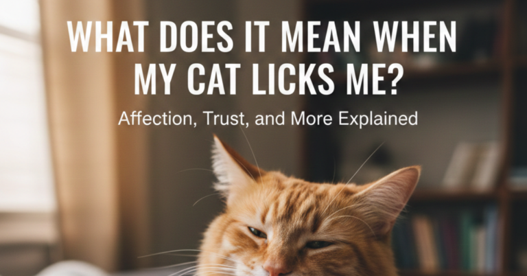 What Does It Mean When My Cat Licks Me?