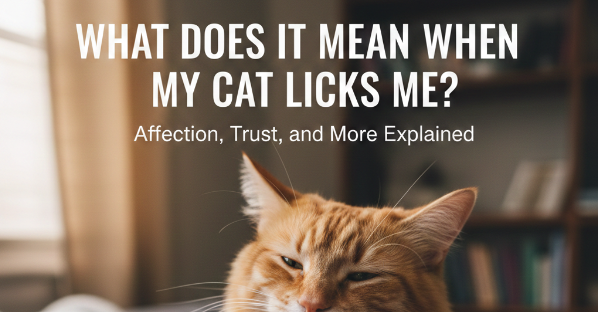 What Does It Mean When My Cat Licks Me?