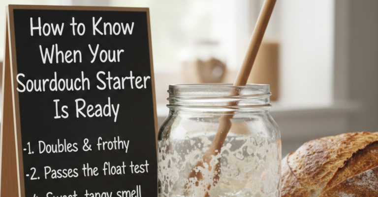 How to Know When Your Sourdough Starter Is Ready