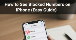 How to See Blocked Numbers on iPhone (Easy Guide)