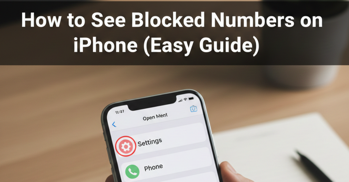How to See Blocked Numbers on iPhone (Easy Guide)