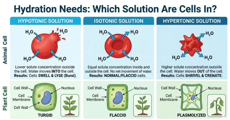 Hydration Needs: Which Solution Are Cells In?
