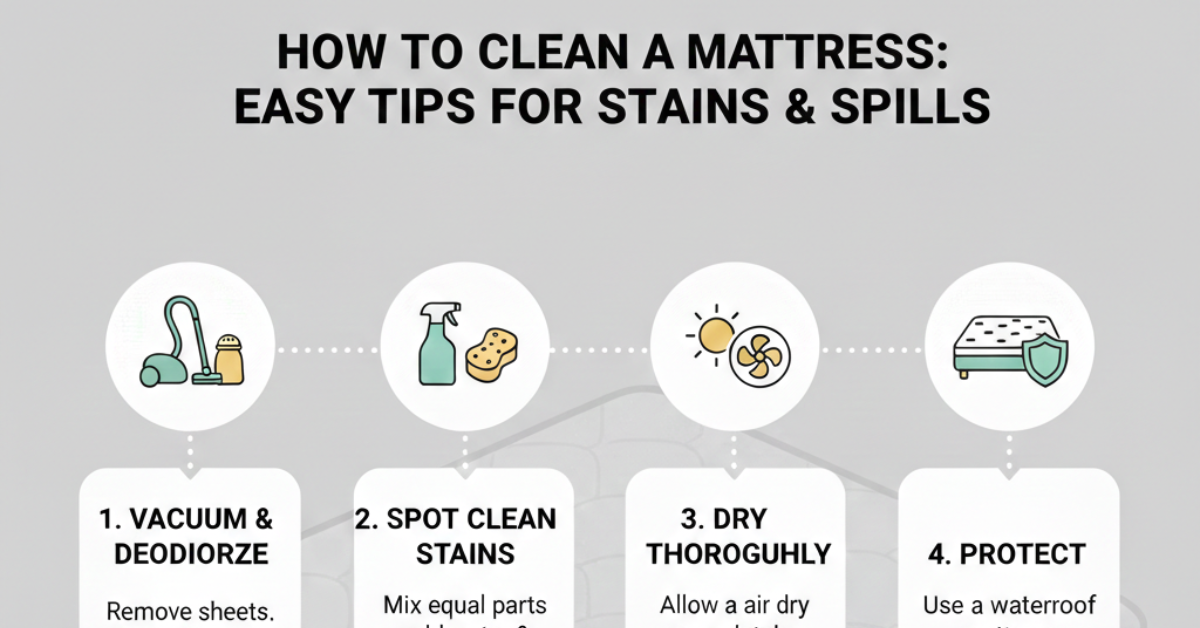 How to Clean a Mattress: Easy Tips for Stains & Spills