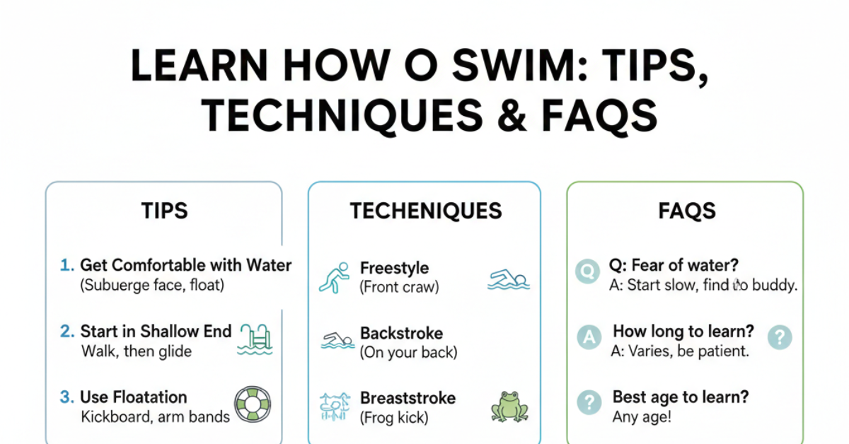 Learn How to Swim: Tips, Techniques & FAQs