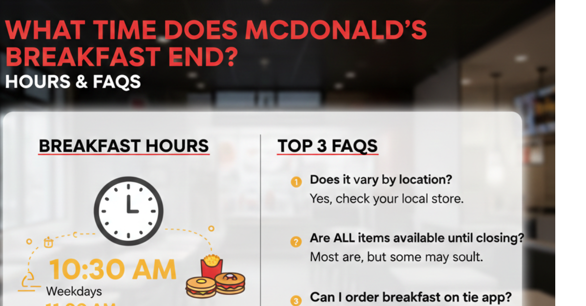 What Time Does McDonald’s Breakfast End: Hours & FAQs