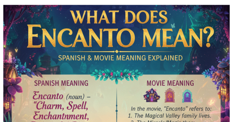 What Does Encanto Mean? Spanish & Movie Meaning Explained