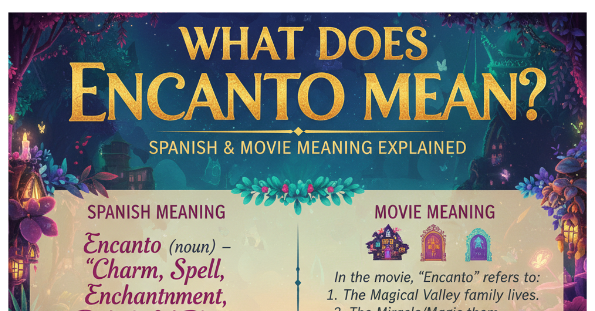 What Does Encanto Mean? Spanish & Movie Meaning Explained