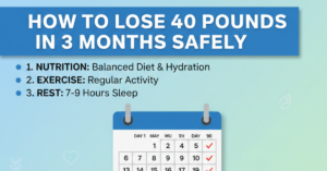 How to Lose 40 Pounds in 3 Months Safely